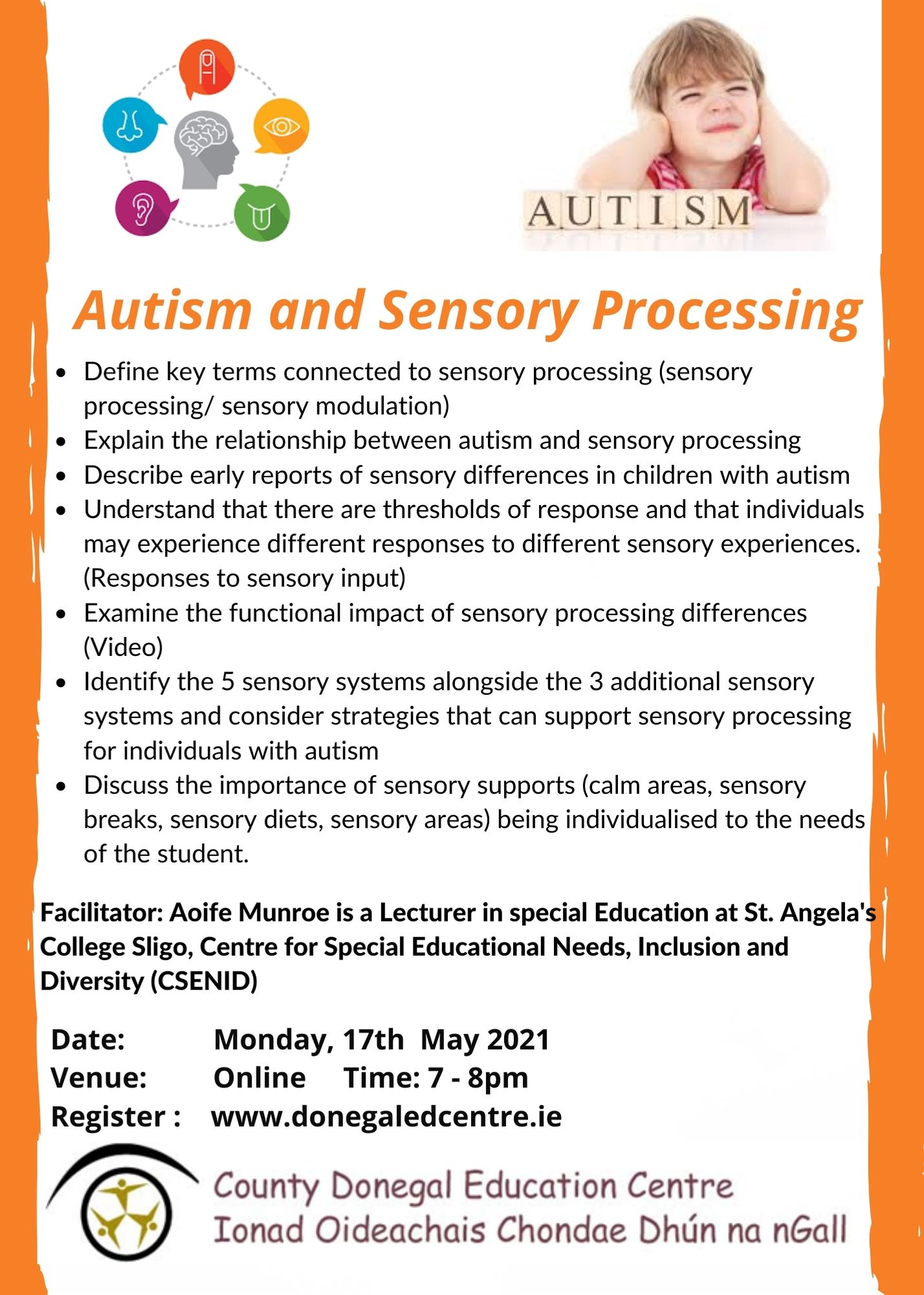 Autism and Sensory Processing Post Primary Mayo Education Centre Ireland