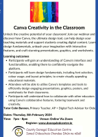 Canva Creativity in the Classroom