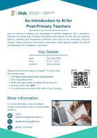 An Introduction to AI for Post-Primary Teachers"