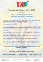 Teacher Artist Partnership+ - for enhancing Creativity and Arts in Education in Ireland